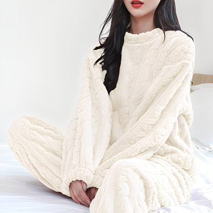 Kilie - Conjunto de Fleece Confortável e Aconchegante de Duas Peças para Mulheres