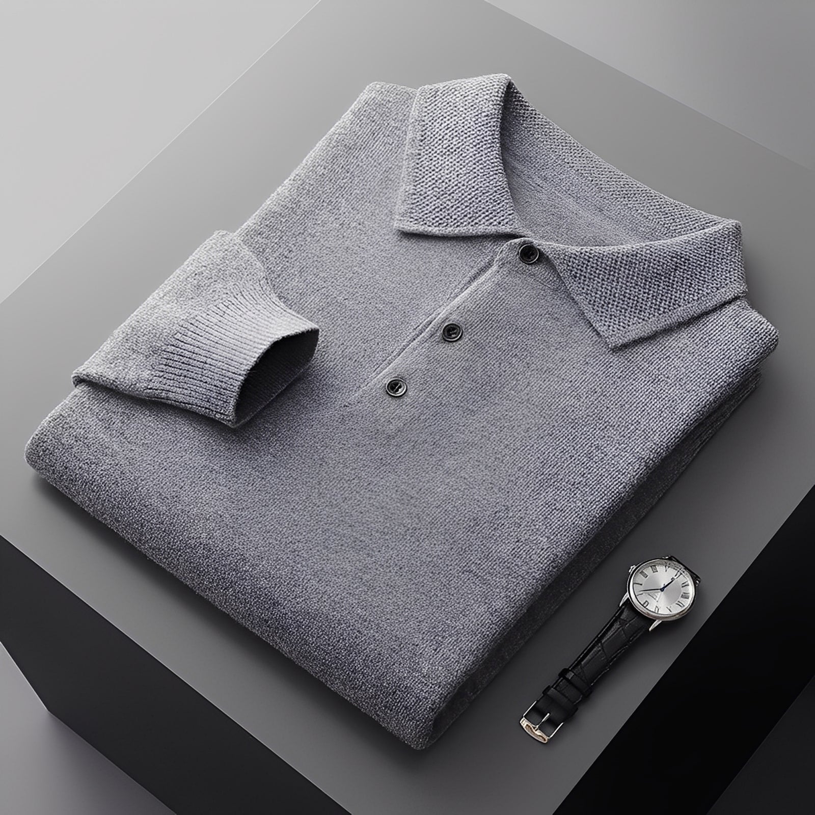 Romilly - Suéter polo estiloso para homens