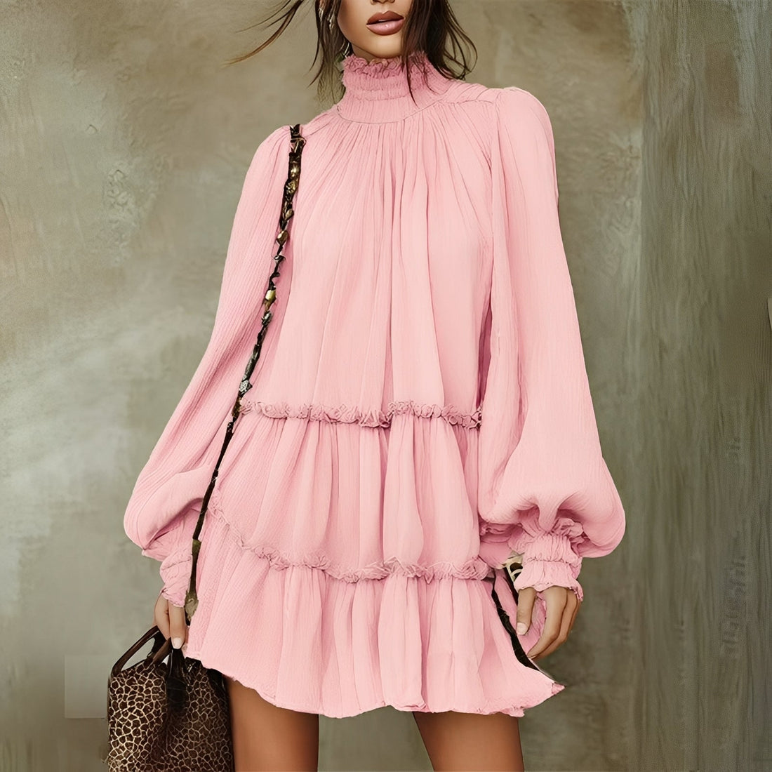 Mayeth - Vestido Mini com Babados Estiloso