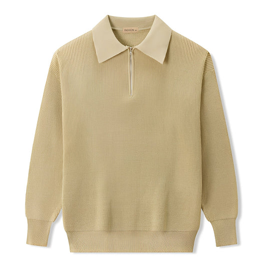 Justin - Modern Sweater with Half Zipper for Men