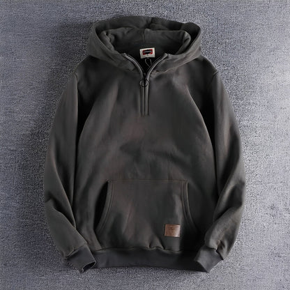 Tommy - Retro-Sweatshirt mit dickem Reißverschluss für Herren