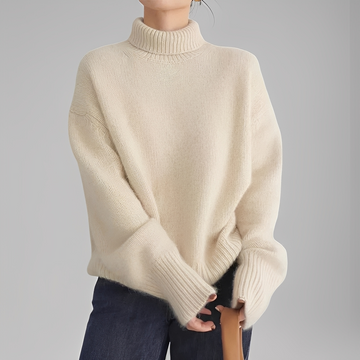 Anaise - Suéter feminino elegante de gola alta