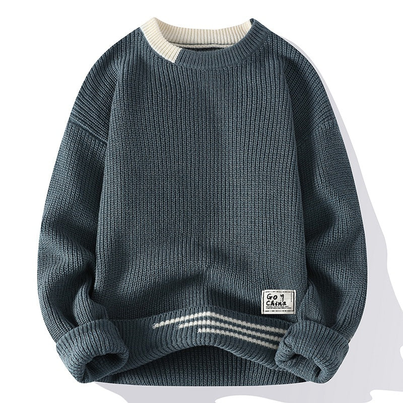 Arthur - Modern Sweater with Round Neck for Men