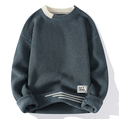 Arthur - Modern Sweater with Round Neck for Men
