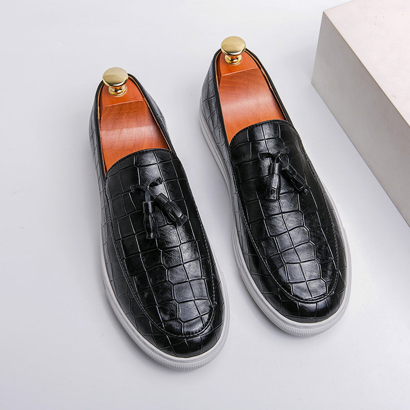 Steven - Elegant Leather Slip-on Shoes for Men