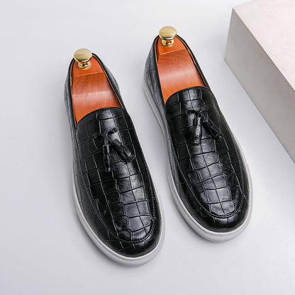 Steven - Elegant Leather Slip-on Shoes for Men