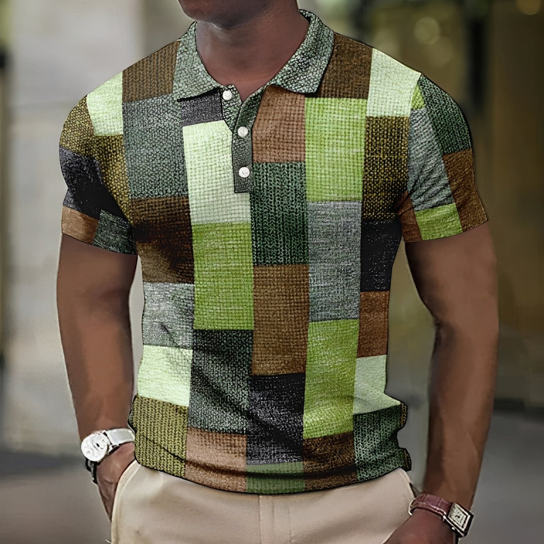 Jimmy - Camisa Xadrez com Estampa Estilosa