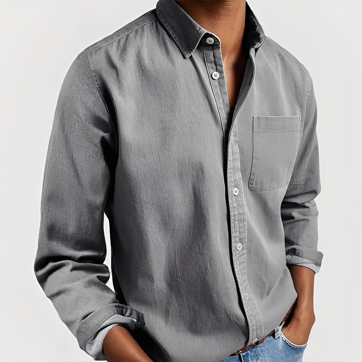Tanner - Camisa casual com botões