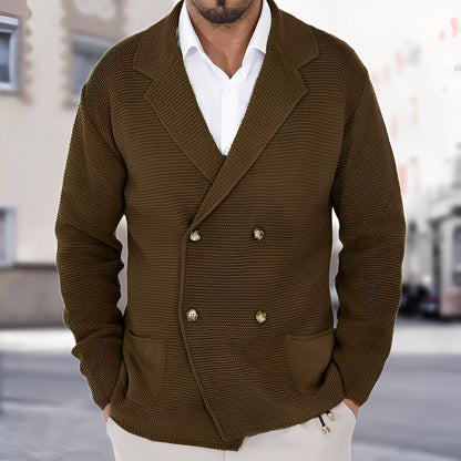 Alfred - Casual Two-Button Sweater Jacket for Men
