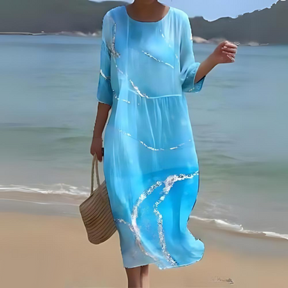 Alina – Flowing Mid-Length Dress