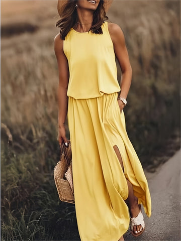 Edna - Maxi vestido boho de modal em estilo elegante