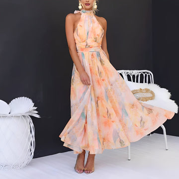Esther – Vestido Longo para Mulheres – para calor floral