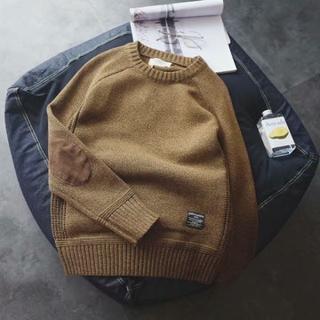 Gibson - Suéter Retrô com Gola Redonda para Homens
