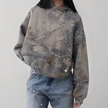 Anya - Hoodie Confortável em Camuflagem