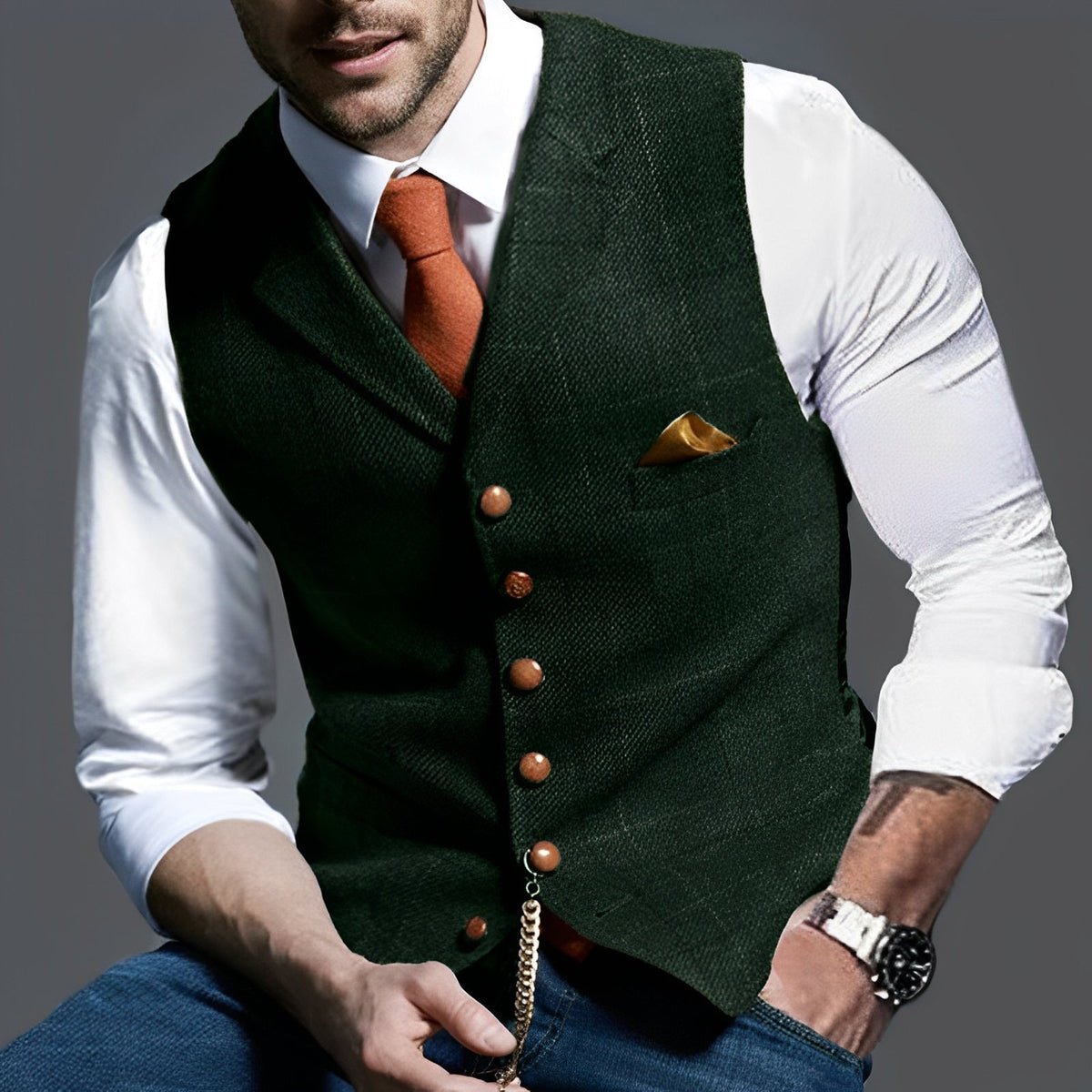 Jasper – Colete Vintage para Homens