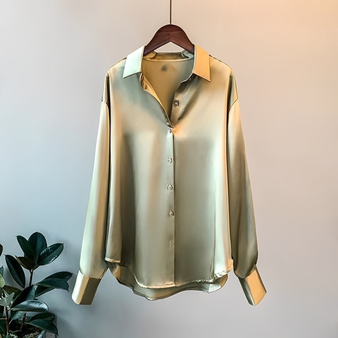 Ashley - Camisa Formal de Manga Longa