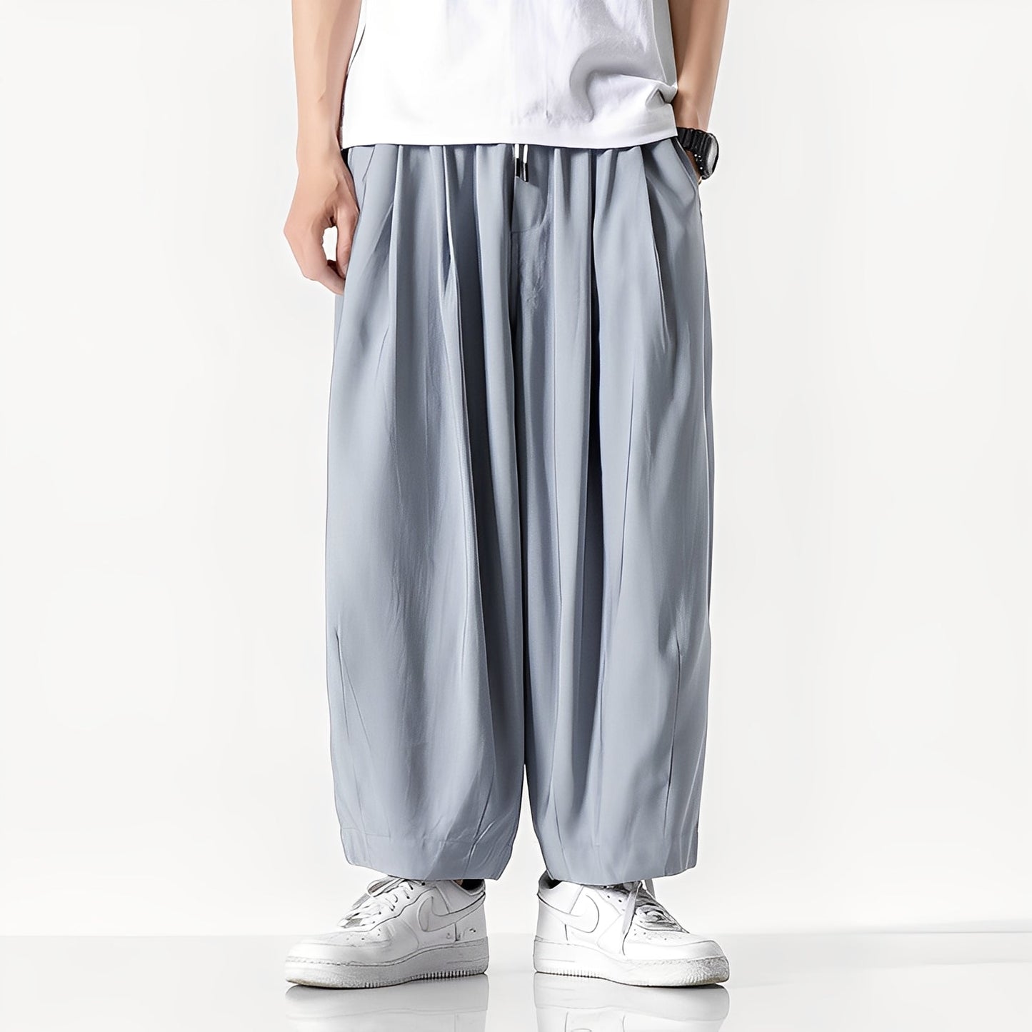 Adam - Wide cotton trousers for men