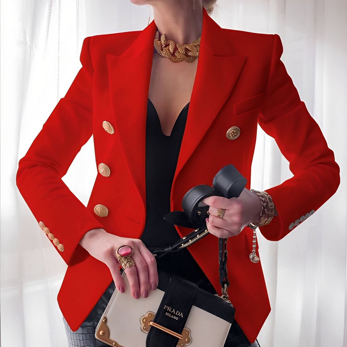 Shelley - Blazer com Botões para Mulheres
