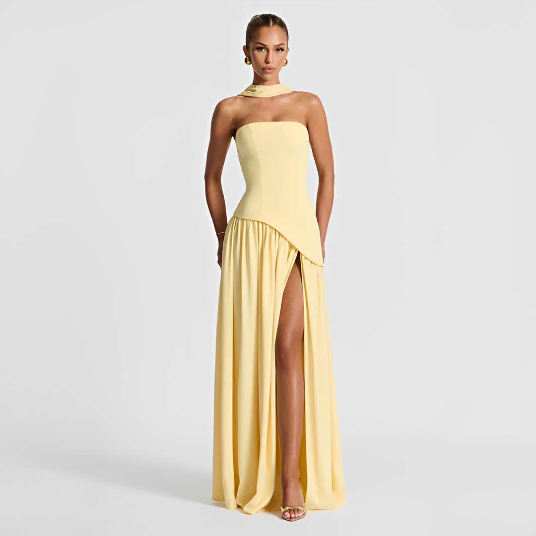Beatrix - Vestido tomara que caia elegante para mulher