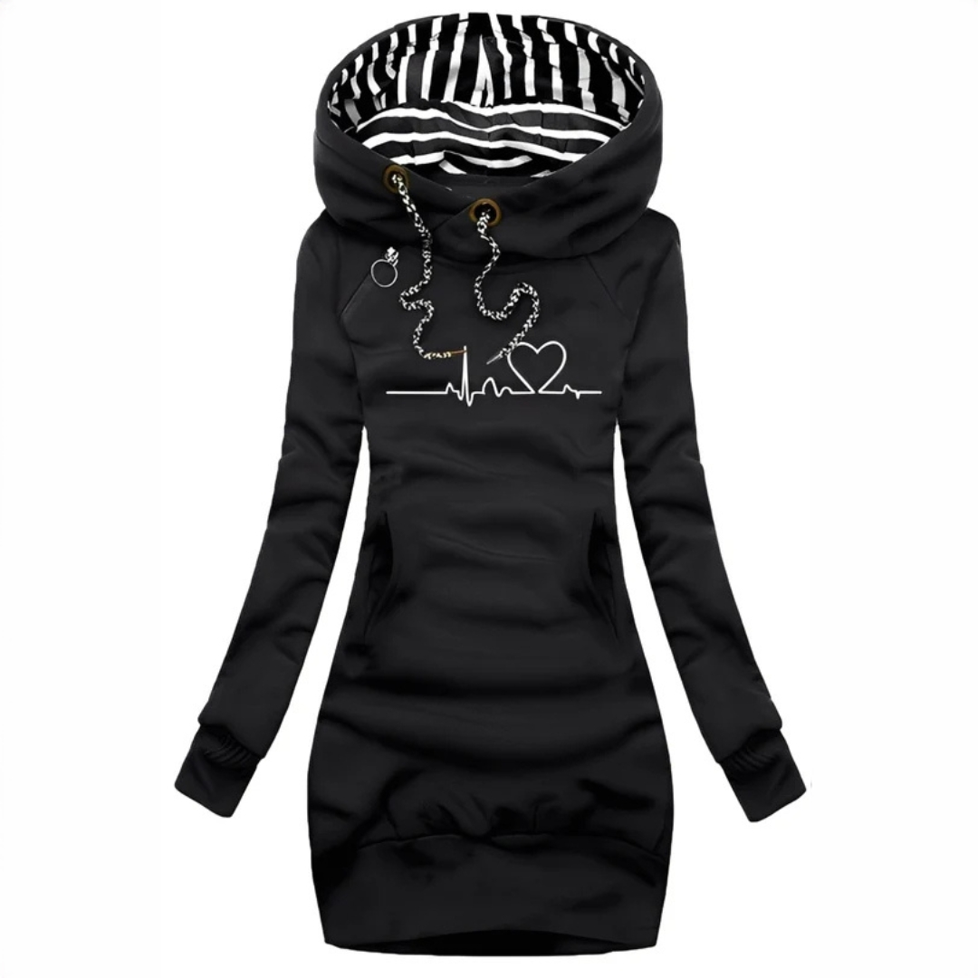 Jaidyn - Vestido com capuz estiloso