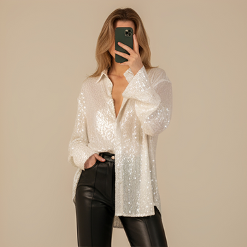 Laurie - Blusa Oversized Elegante e Estilosa