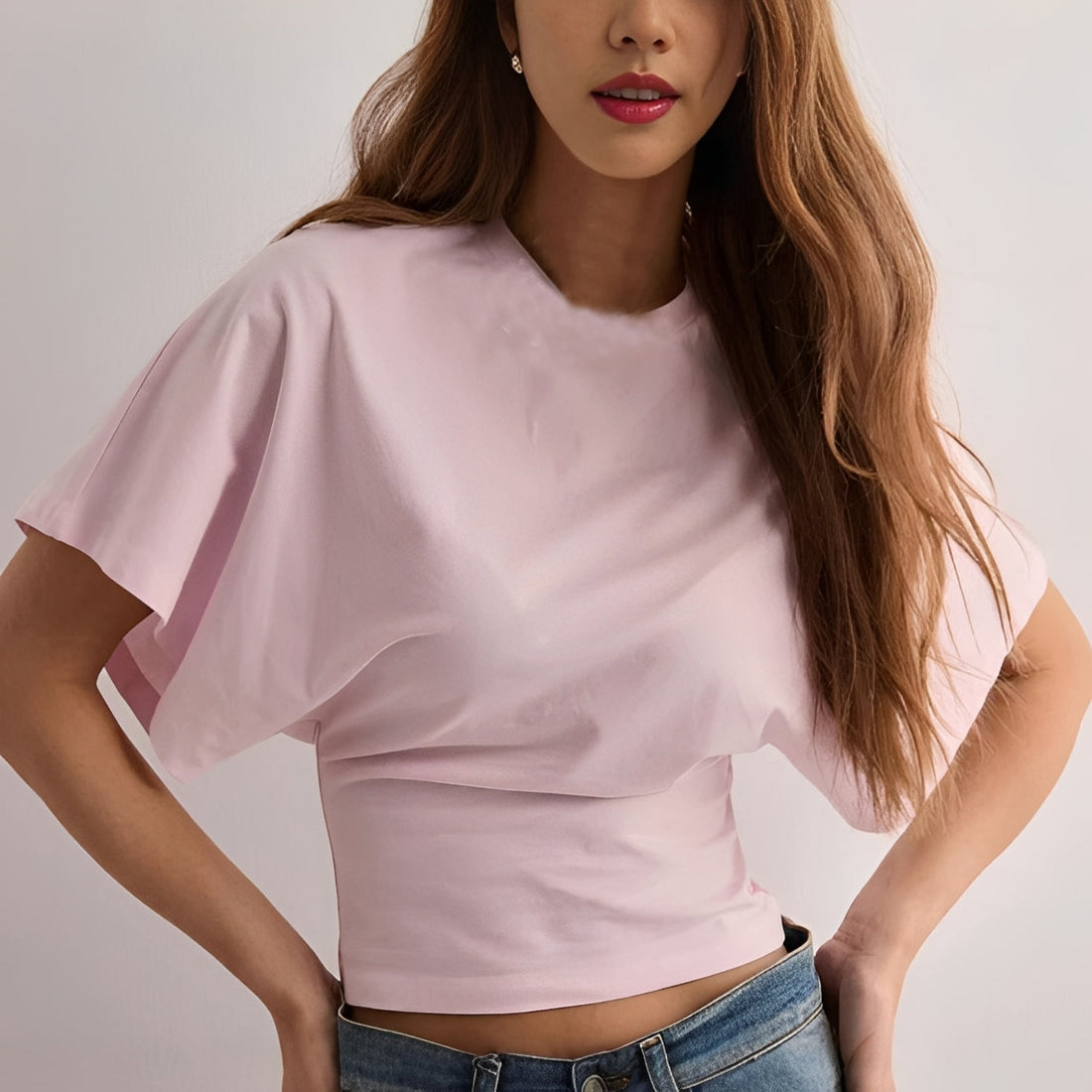 Maggy - Camiseta Estilosa com Mangas Soltas