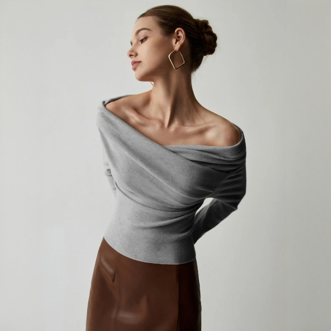 Yasmin - Top elegante sem ombros