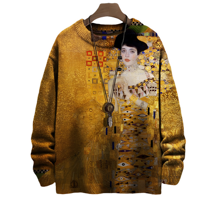 Eugene - Elegant striped wool sweater for men