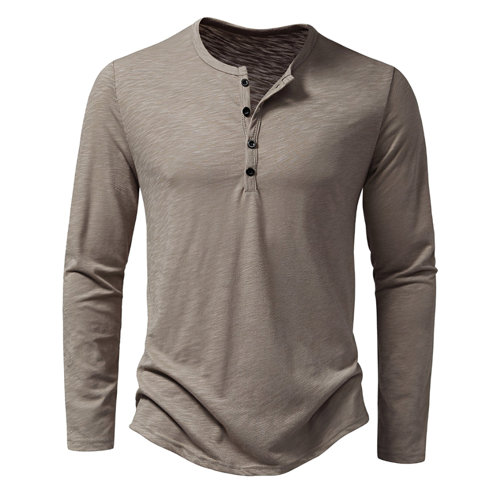 Randall – Camisa casual com mangas longas para homens