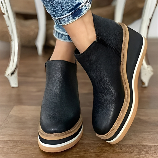 Lyana - Botas de inverno com fecho éclair para mulheres