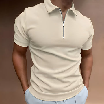 Carlos - Camisa polo elegante com zíper para homens