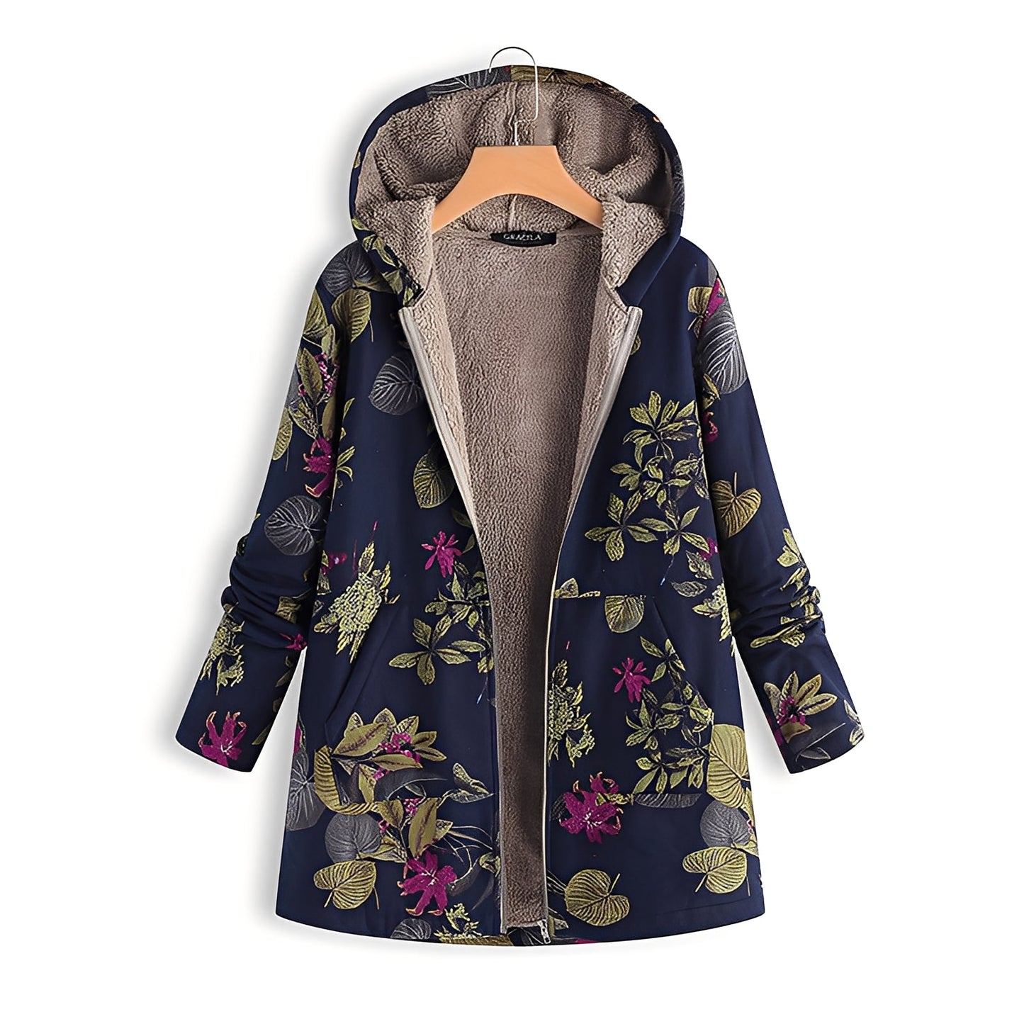 Kayla - Vintage Damenjacke mit Kapuze