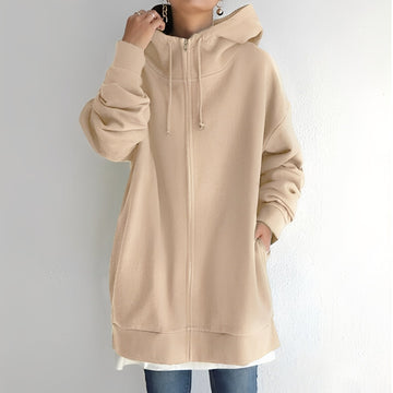 Eleanor - Hoodie Oversize Elegante de Veludo para Mulheres