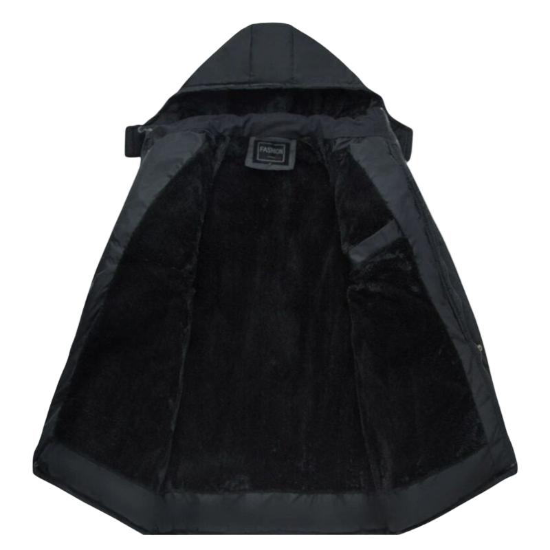 Hugo – Black Winter Coat for Men