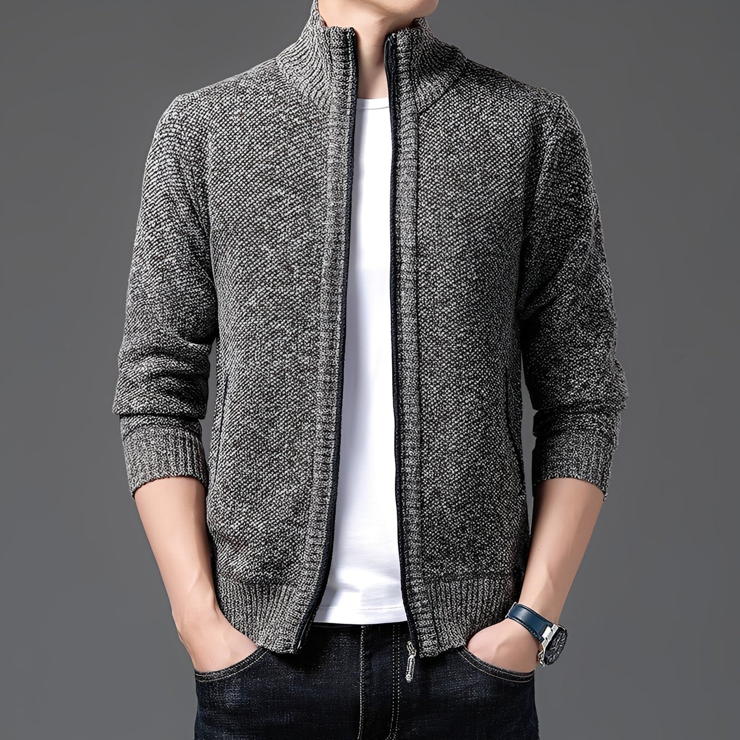 Justin - Moderna Casaco de Malha para Homens