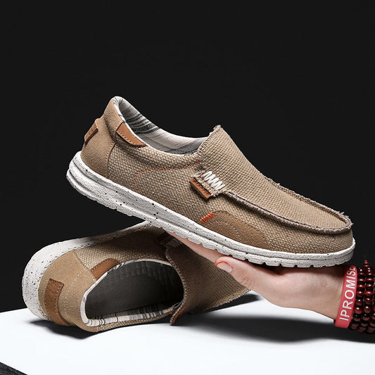 Maxwell - Elegant, lightweight canvas slip-on shoes for men
