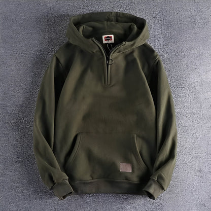 Tommy - Retro-Sweatshirt mit dickem Reißverschluss für Herren