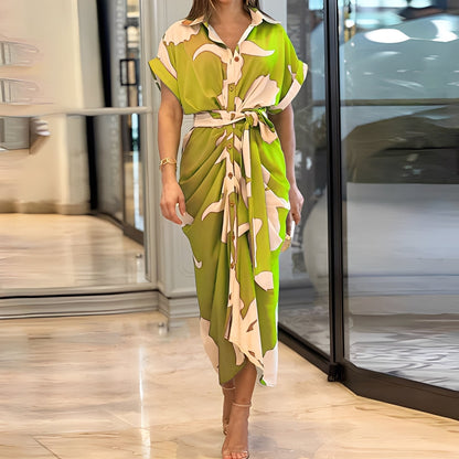 Charlène - Elegant buttoned dress for women