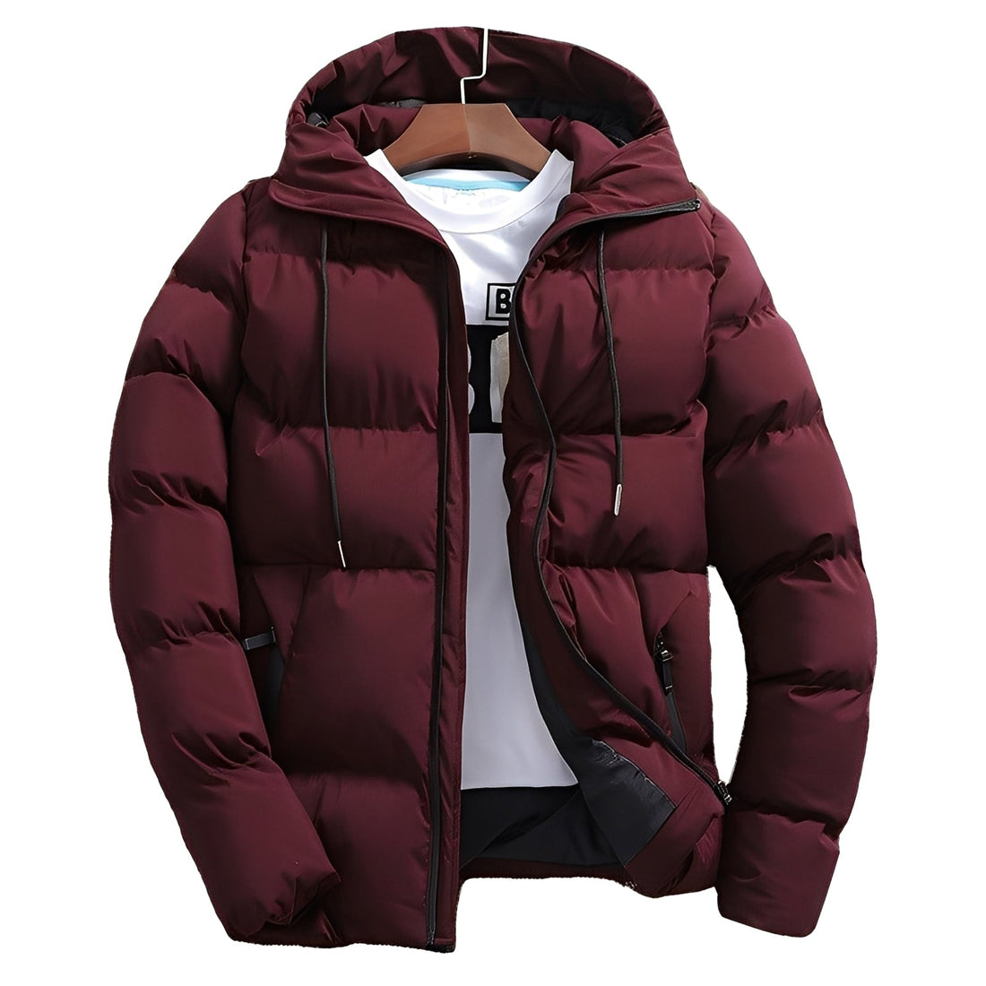 Robert - Elegante jaqueta acolchoada com capuz para homens