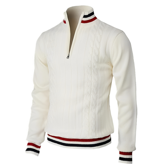 Jerry - Elegant sweater with high collar for men