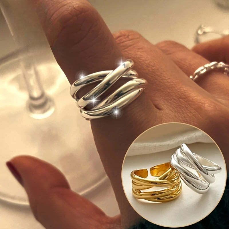 Riley – Bague geométrica Amor romântico