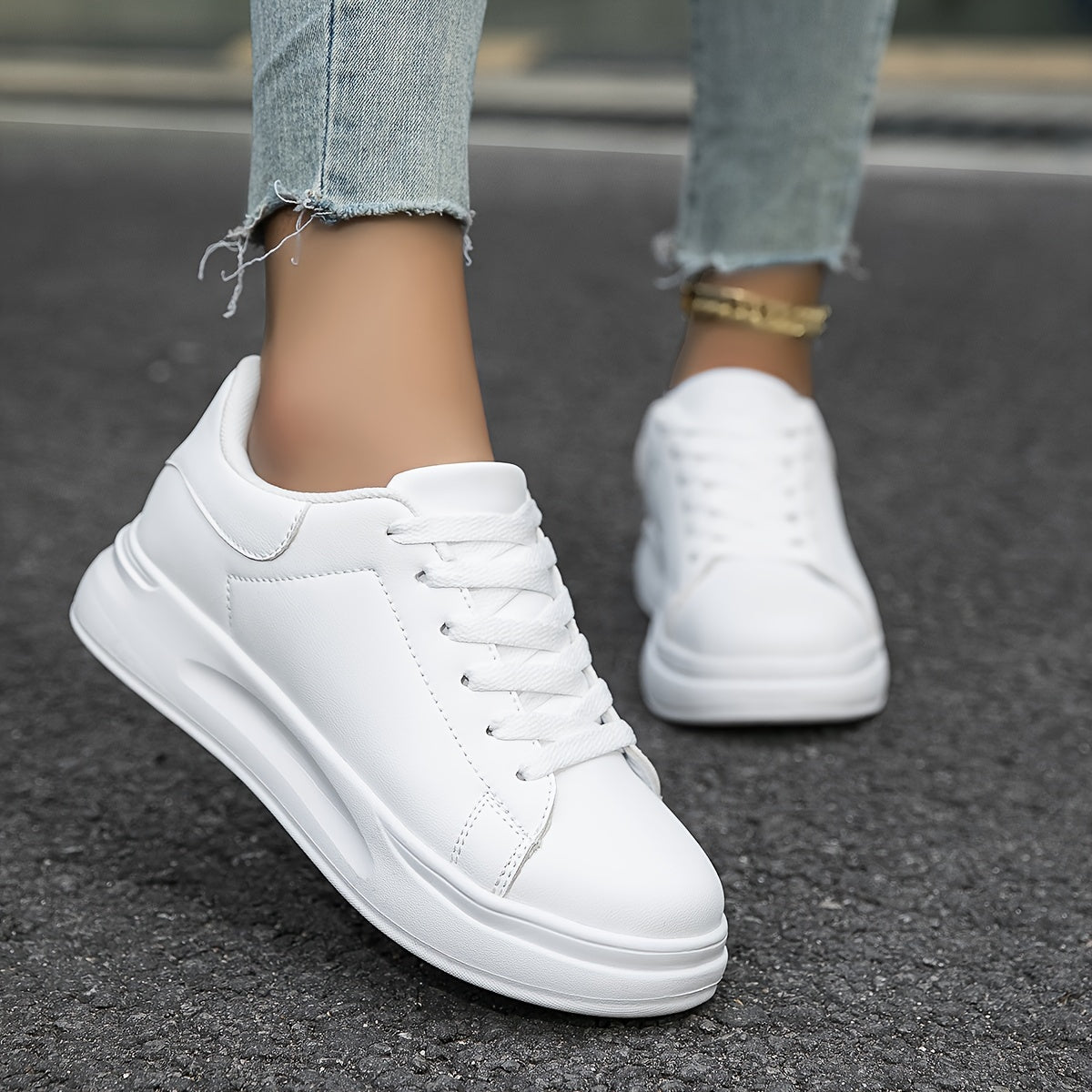 Layla - Tênis branco feminino para estilo do dia a dia