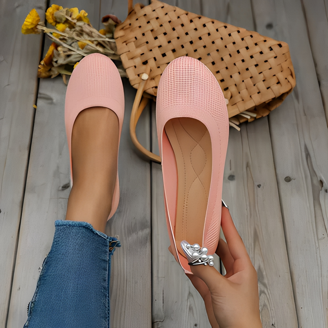 Karryle - Sapatos confortáveis de bico redondo para mulheres