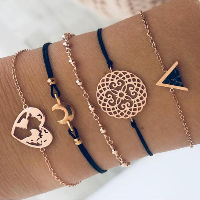 Alora – conjunto elegante de braceletes lima