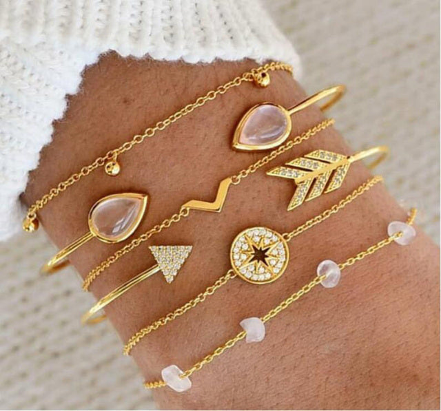 Nola – conjunto de braceletes de luxo intemporais