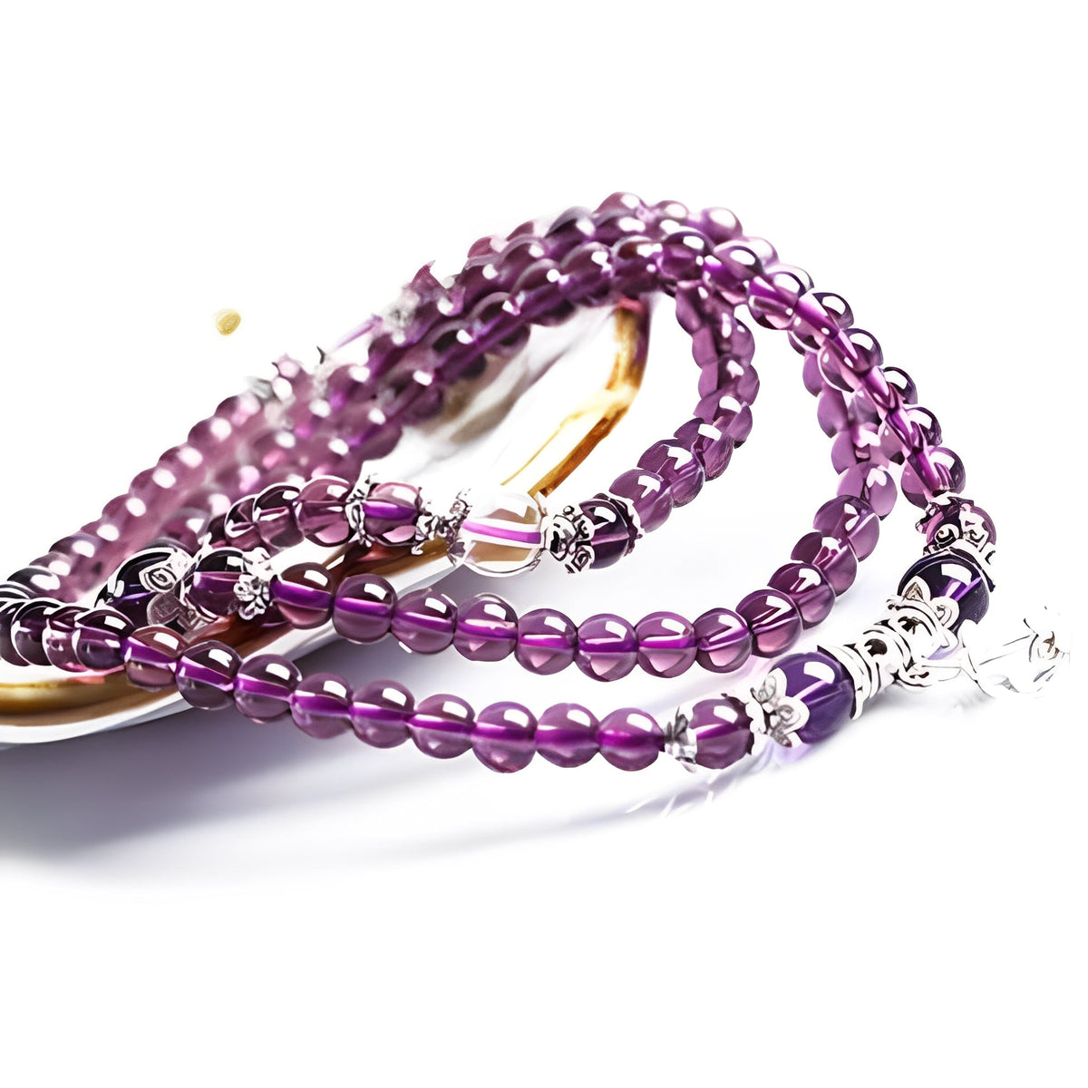 Mia – Bracelete e colar espiritual em ametista