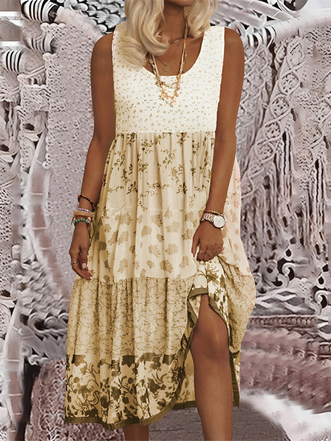 Nancy - Vestido Midi Boho Estiloso