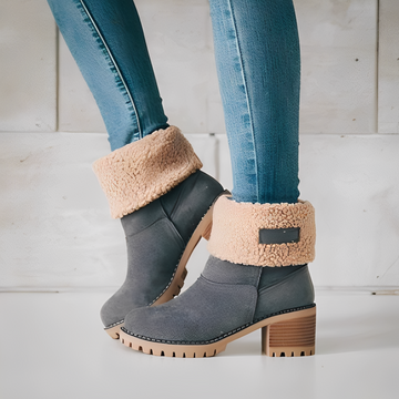 Joella - Botas Quentes de Camurça para Mulheres