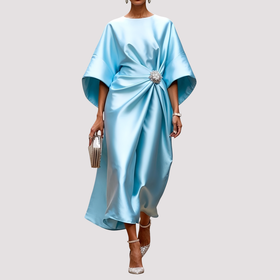 Kay - Vestido Midi Envelope Elegante