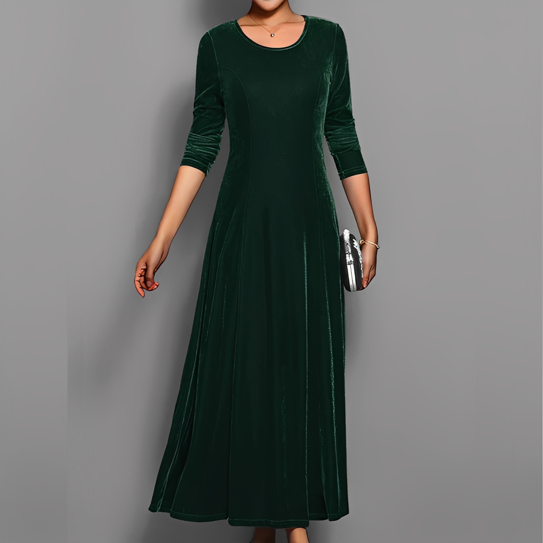 Mathilde - Elegantes Kleid mit langen Ärmeln für Damen